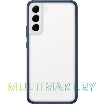 Чехол для телефона Samsung Frame Cover для S22+ (прозрачный с темно-синей рамкой) картинка 2